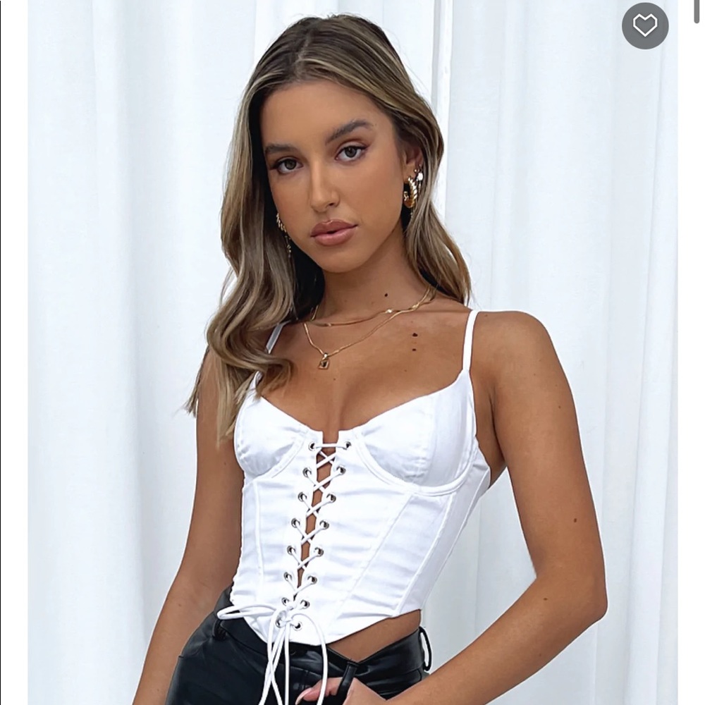 White Fox Sweet Fantasy Bustier in White